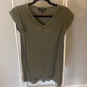Green M Ellen Tracy Blouse
